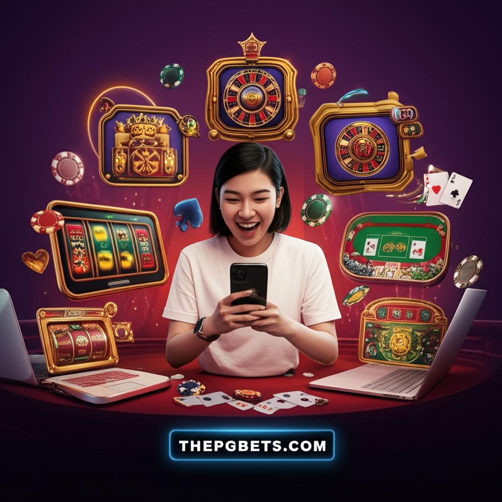 นักเดิมพันมือใหม่เล่นคาสิโนออนไลน์บนมือถือและคอมพิวเตอร์กับเว็บไซต์ thepgbets.com