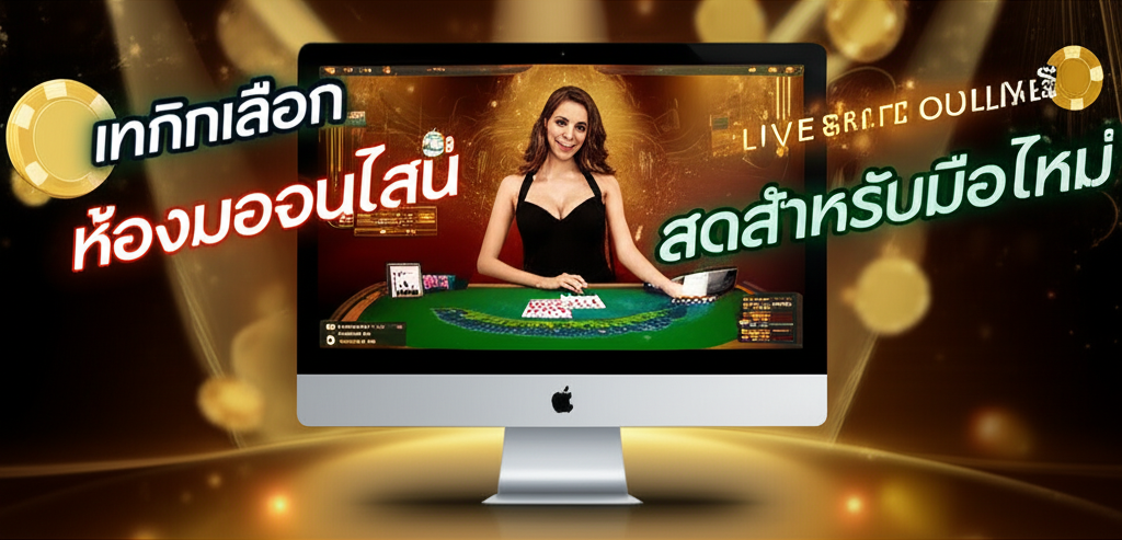 ภาพประกอบเกมบาคาร่าออนไลน์สดพร้อมดีลเลอร์มืออาชีพและสถิติการเล่น เหมาะสำหรับบทความเทคนิคเลือกห้องบาคาร่าออนไลน์สดสำหรับมือใหม่