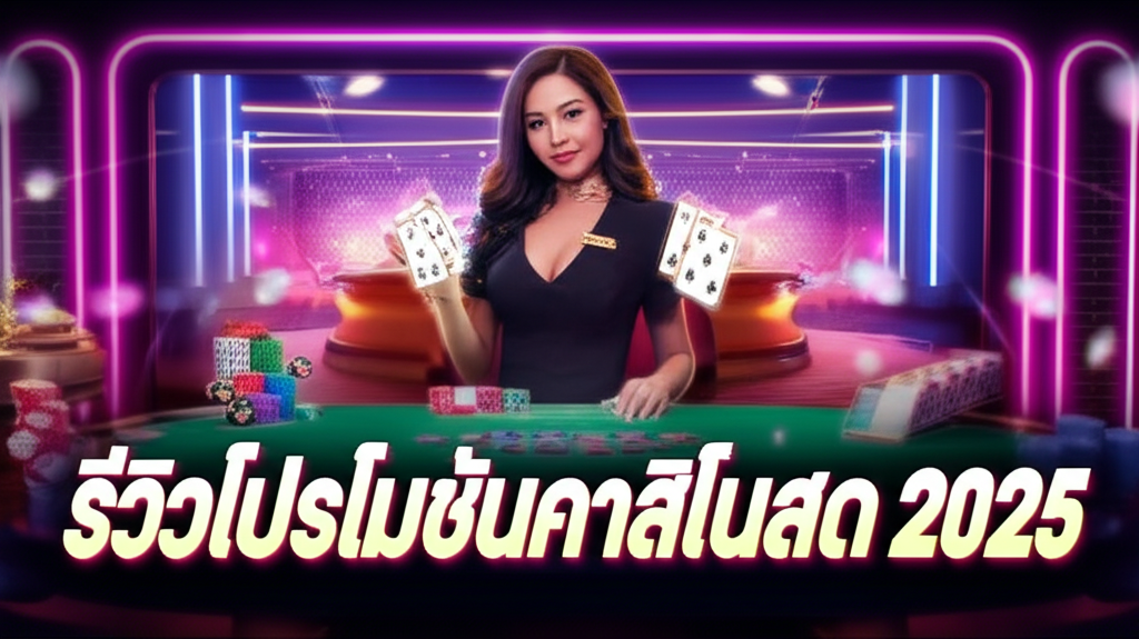 ภาพคาสิโนสดปี 2025 พร้อมดีลเลอร์บาคาร่าและโปรโมชั่นคาสิโนสดที่น่าสนใจ
