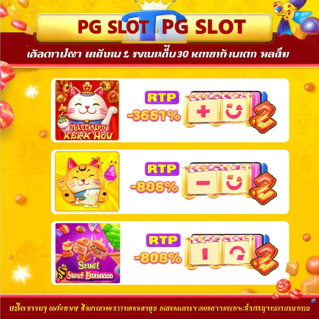 ตารางเปรียบเทียบเกม PG SLOT ที่มีค่า RTP สูงและฟีเจอร์โบนัสเด่นในปี 2025