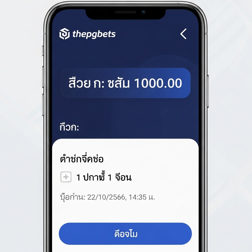 หลักฐานการถอนเงินจริงจากโบนัสฝาก 1 บาท บนเว็บ thepgbets