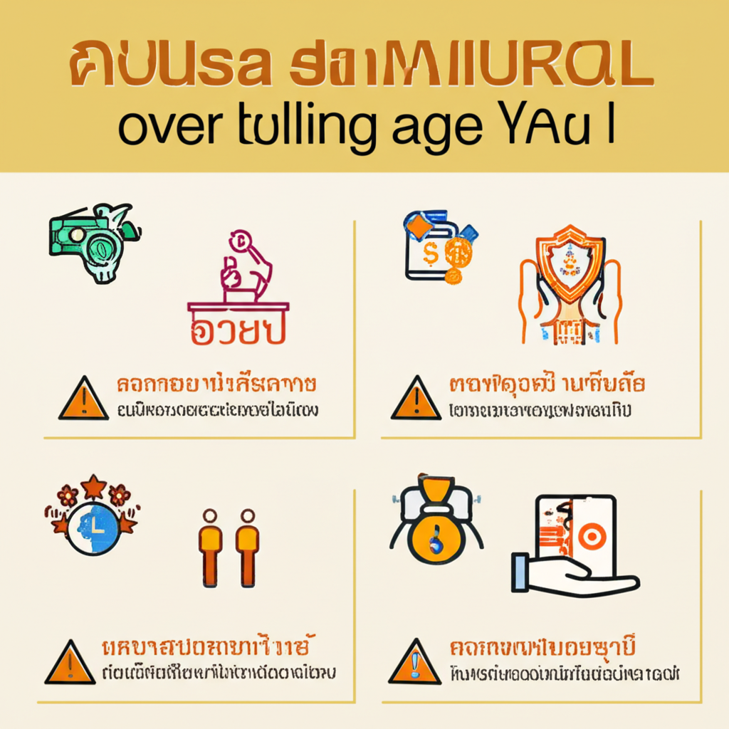 อินโฟกราฟิกแสดงแนวทางเล่นพนันอย่างมีความรับผิดชอบสำหรับเยาวชนที่อายุเกินเกณฑ์