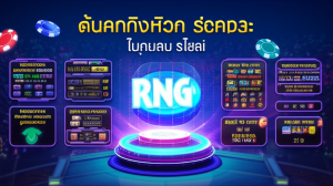 ภาพประกอบระบบ RNG และระบบฝาก-ถอนออโต้ในคาสิโนออนไลน์ที่ปลอดภัยและทันสมัย