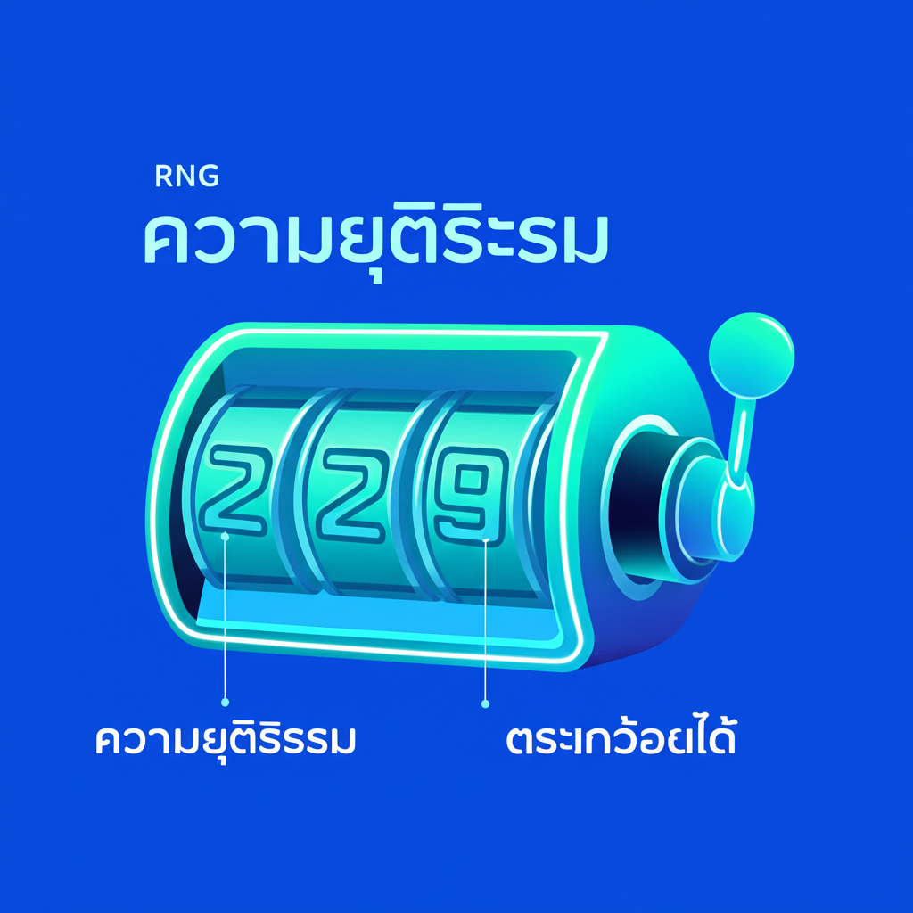 ภาพอธิบายระบบ RNG ในเกมสล็อตเพื่อความยุติธรรมและโอกาสชนะ