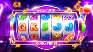 ภาพเครื่องสล็อตที่แสดงระบบ RNG พร้อมสัญลักษณ์ความปลอดภัยและความน่าเชื่อถือของเว็บสล็อตออนไลน์