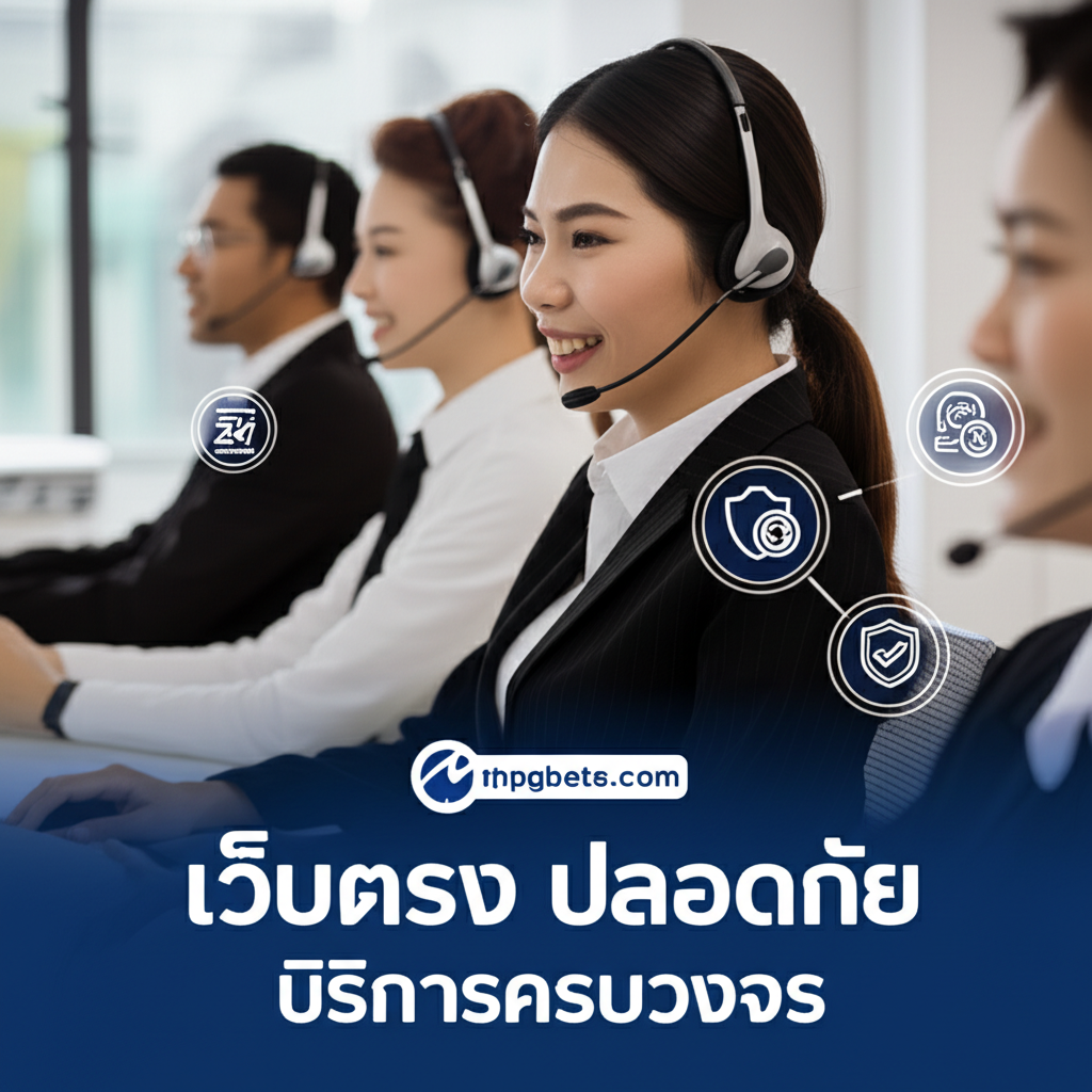 ทีมงานบริการลูกค้าของ thepgbets.com พร้อมระบบฝาก-ถอนอัตโนมัติและความปลอดภัยสูง